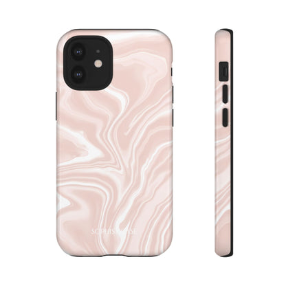 Liquid Dreams in Neutral Beige - iPhone Case