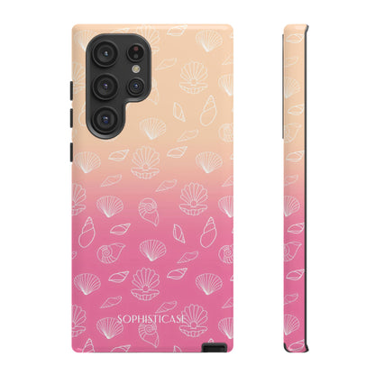 Seashell Society in Sandy Pink Sunset - iPhone Case, Samsung Galaxy Case, Google Pixel Case