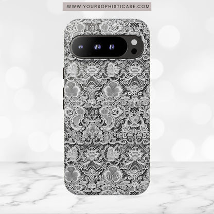 Luxe Lace in Black - iPhone Case, Samsung Galaxy Case, Google Pixel Case