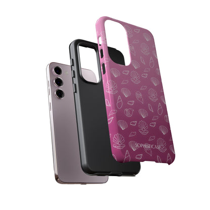 Seashell Society in Purple - iPhone Case, Samsung Galaxy Case, Google Pixel Case