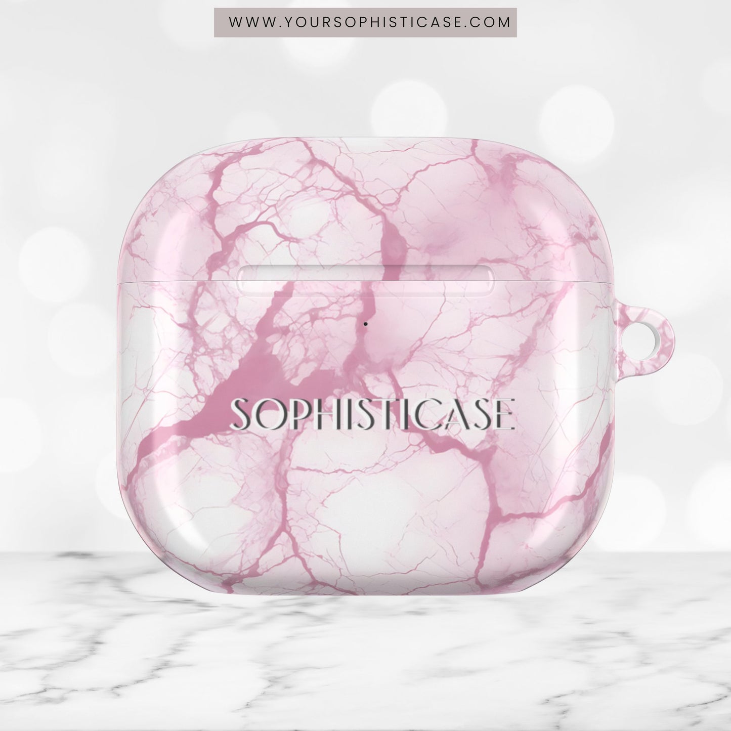 AirPod Cases - Marble Opulence in Pink