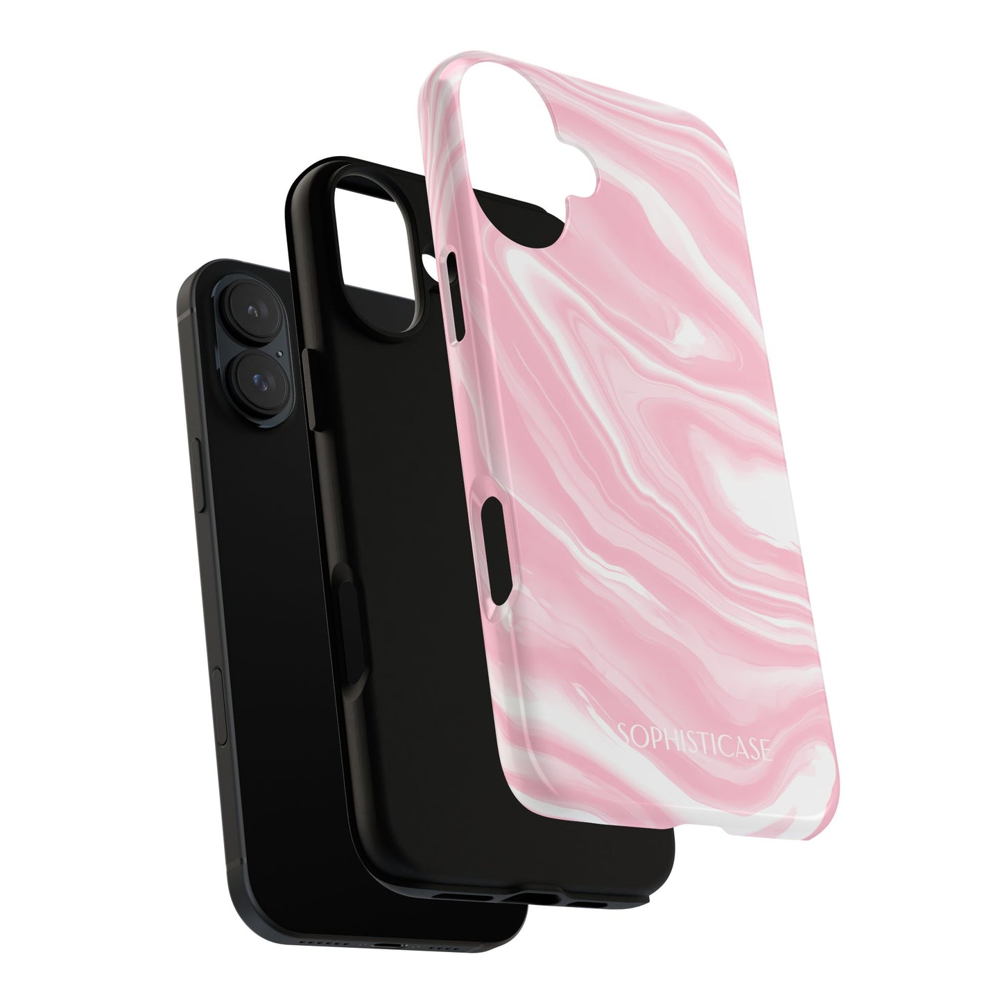 Liquid Dreams in Pink - Drop Proof Phone Case for iPhone