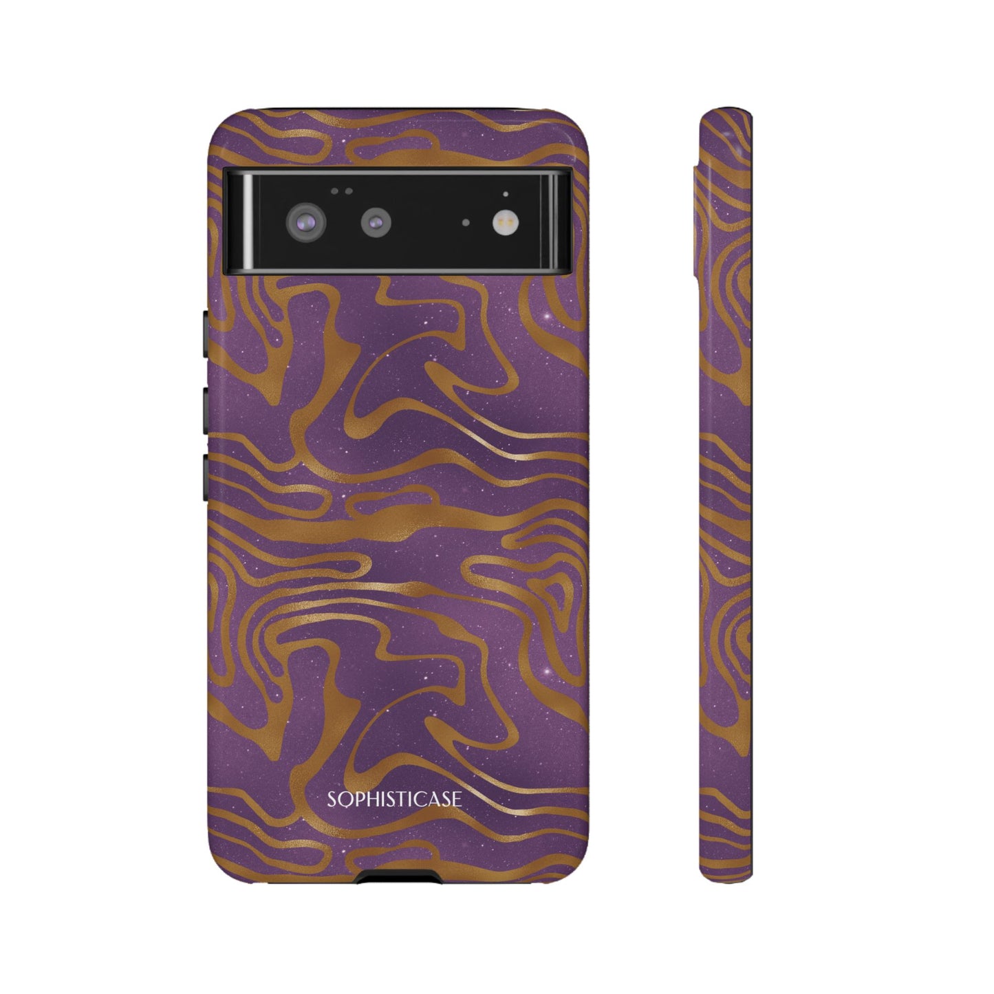 Cosmic Gold in Purple - iPhone Case, Samsung Galaxy Case, Google Pixel Case