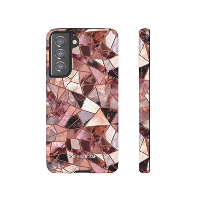 Rose' Runway in Merlot Mosaic - Tough Phone Case