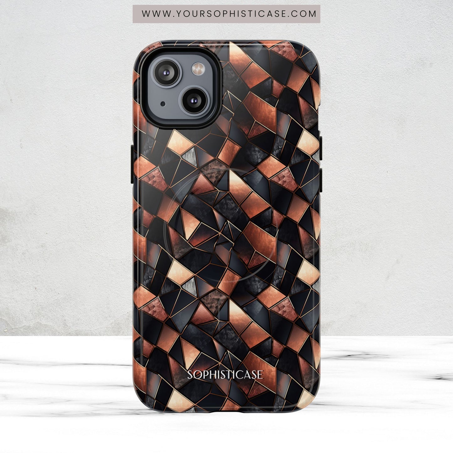 Rose' Runway in Noir Mosaic - Magsafe Case