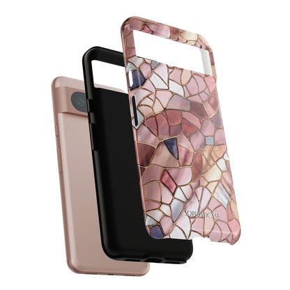 Rose' Runway in Pink Mosaic - Tough Phone Case