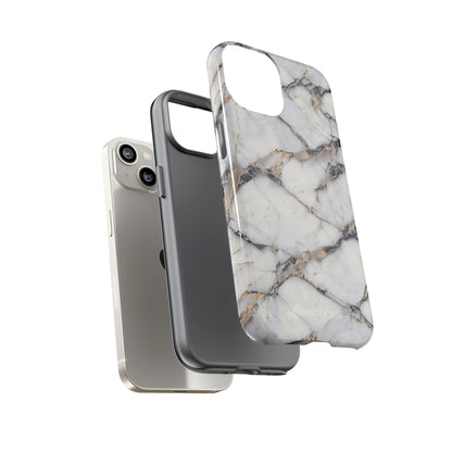 Marble Opulence in Cracked Beige - iPhone Case, Samsung Galaxy Case, Google Pixel Case