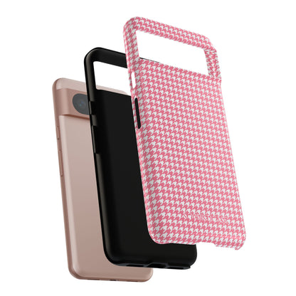 Tough Case - Houndstooth in Salmon