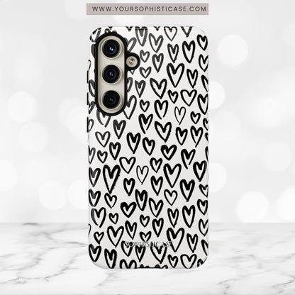 Dark Thoughts in Urban Heart - Tough Phone Case