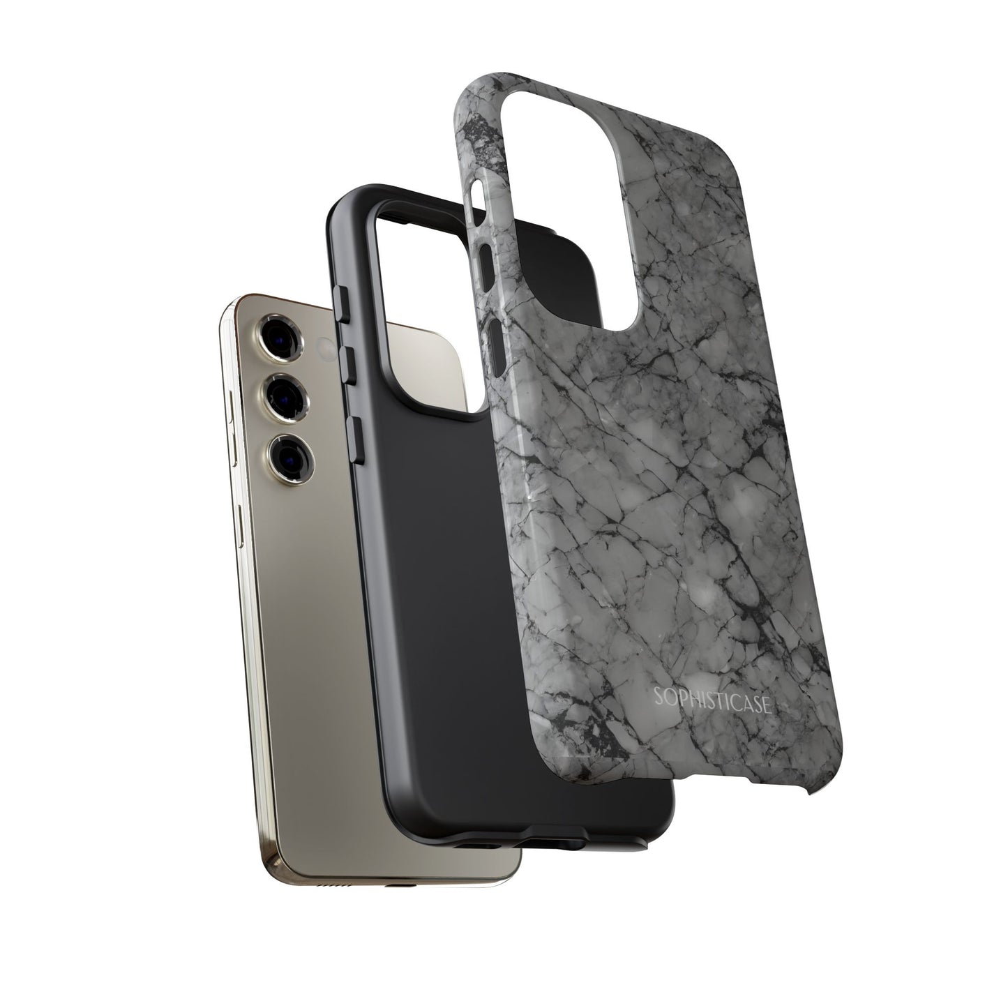 Marble Opulence in Grey - iPhone Case, Samsung Galaxy Case, Google Pixel Case