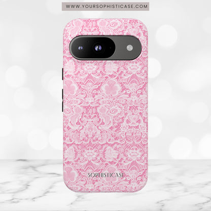 Luxe Lace in Pink - Tough Phone Case