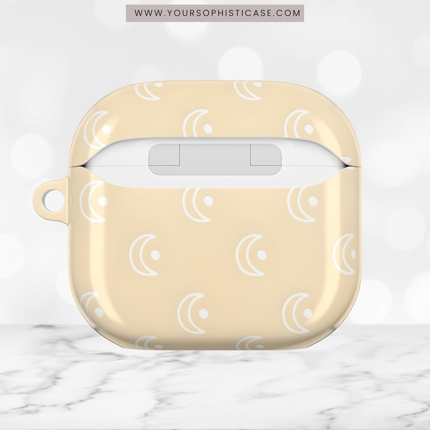 AirPod Cases - Moon Phase in Yellow