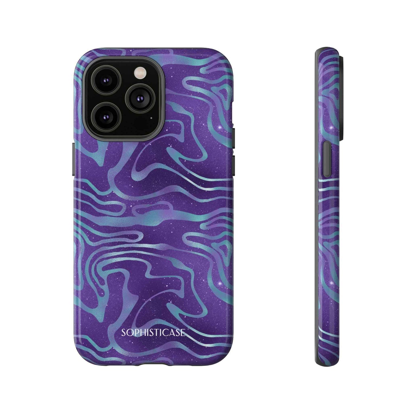 Cosmic Zebra in Blue & Purple - iPhone Case, Samsung Galaxy Case, Google Pixel Case