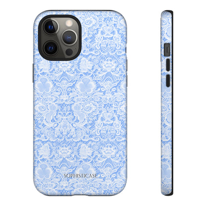 Luxe Lace in Blue - iPhone Case, Samsung Galaxy Case, Google Pixel Case