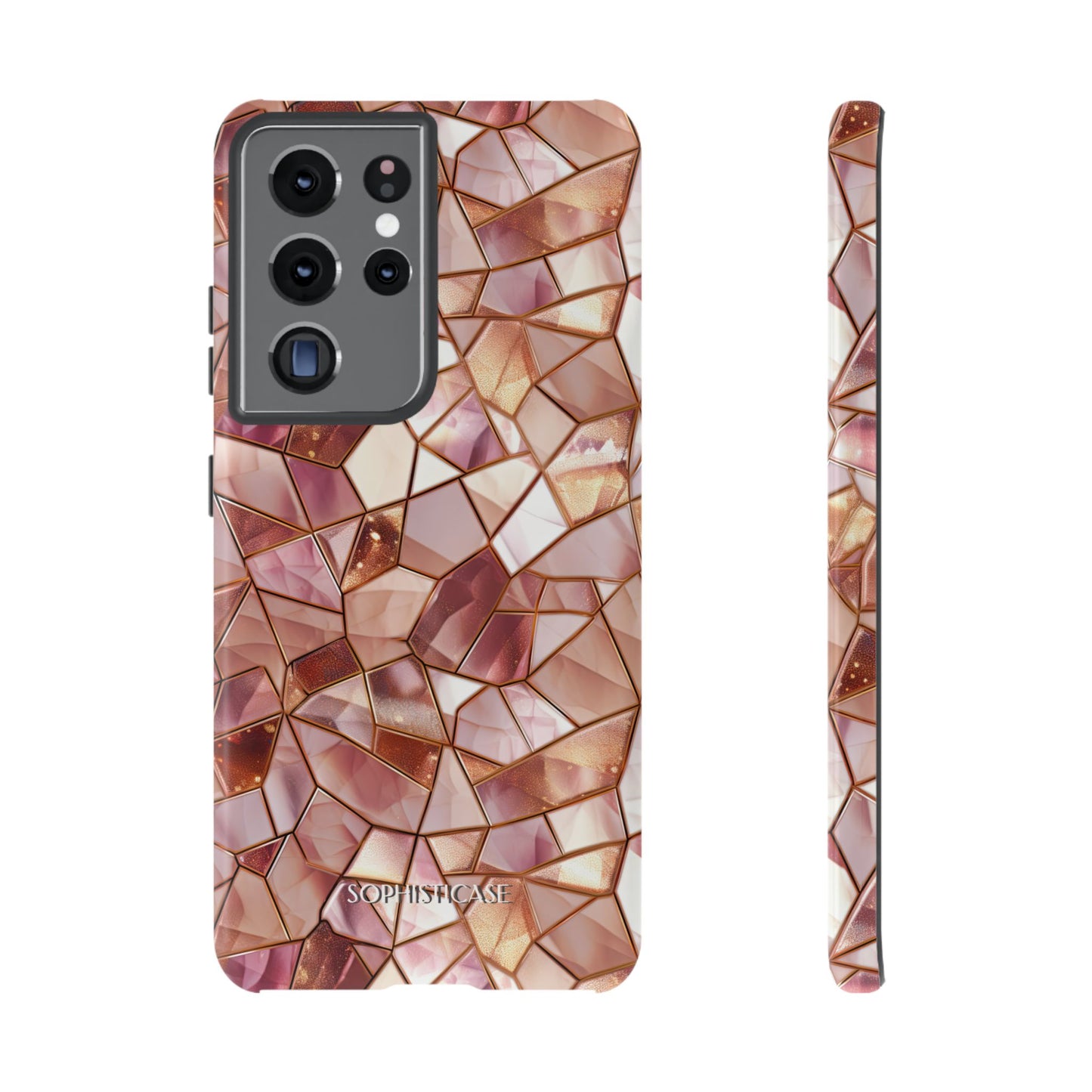 Rose' Runway in Champagne Mosaic - Tough Phone Case