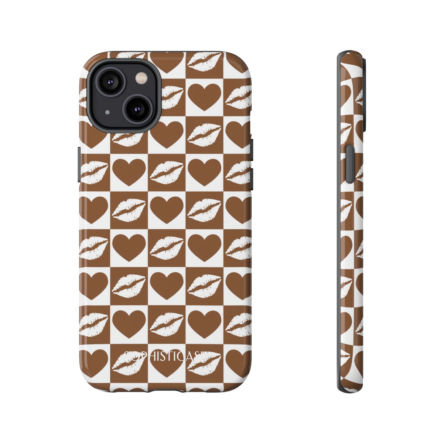 Belle Amie in Deep Brown - Galentines Release - Shockproof Phone Case for iPhone, Samsung Galaxy and Google Pixel