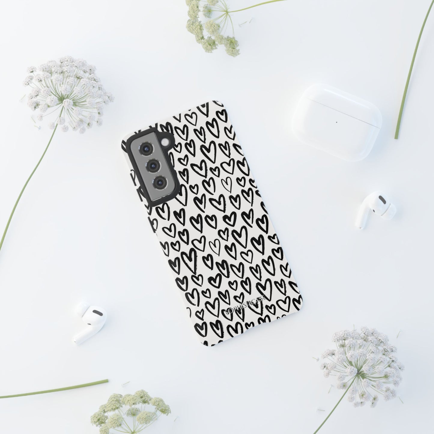 Dark Thoughts in Urban Heart - Tough Phone Case