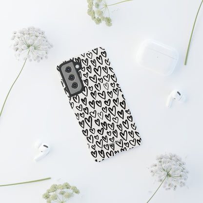 Dark Thoughts in Urban Heart - Tough Phone Case