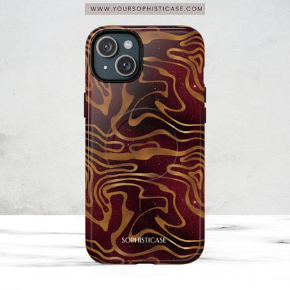 Cosmic Gold in Red - iPhone Magsafe Case