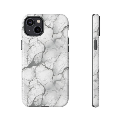 Marble Opulence in Charcoal Grey - iPhone Case