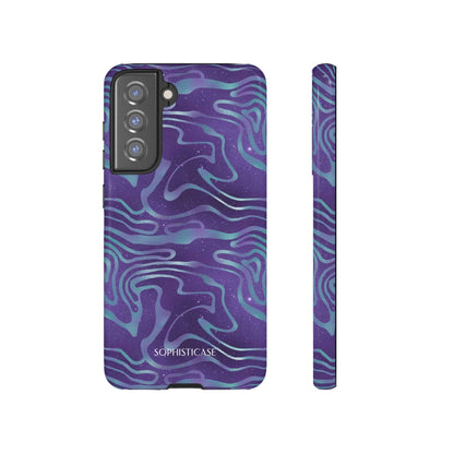 Cosmic Zebra in Blue & Purple - iPhone Case, Samsung Galaxy Case, Google Pixel Case