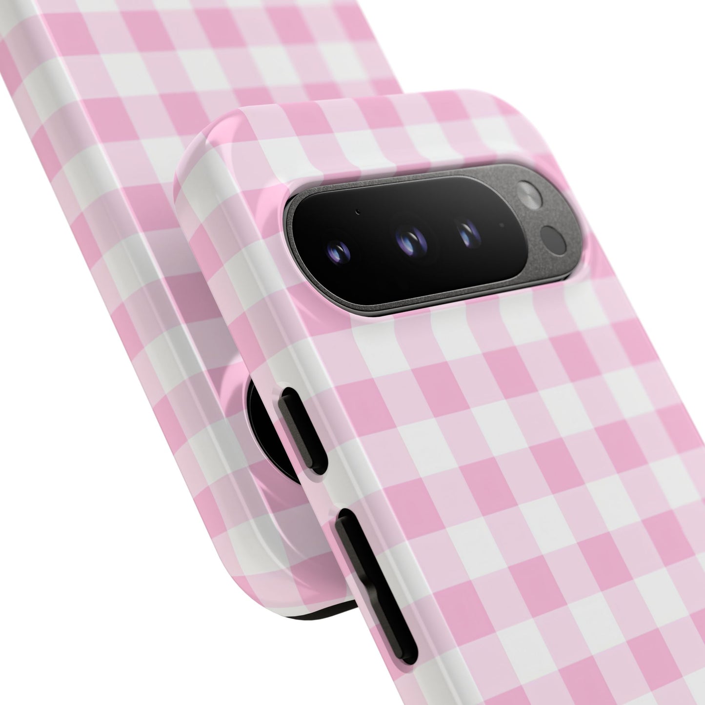 Gingham in Pink - iPhone Case, Samsung Galaxy Case, Google Pixel Case