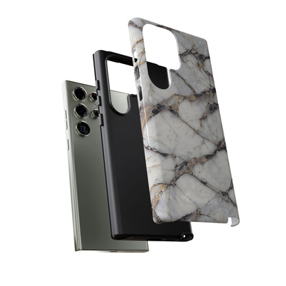 Marble Opulence in Cracked Beige - iPhone Case, Samsung Galaxy Case, Google Pixel Case