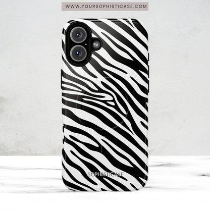 Dark Thoughts in Urban Zebra - iPhone Magsafe Case
