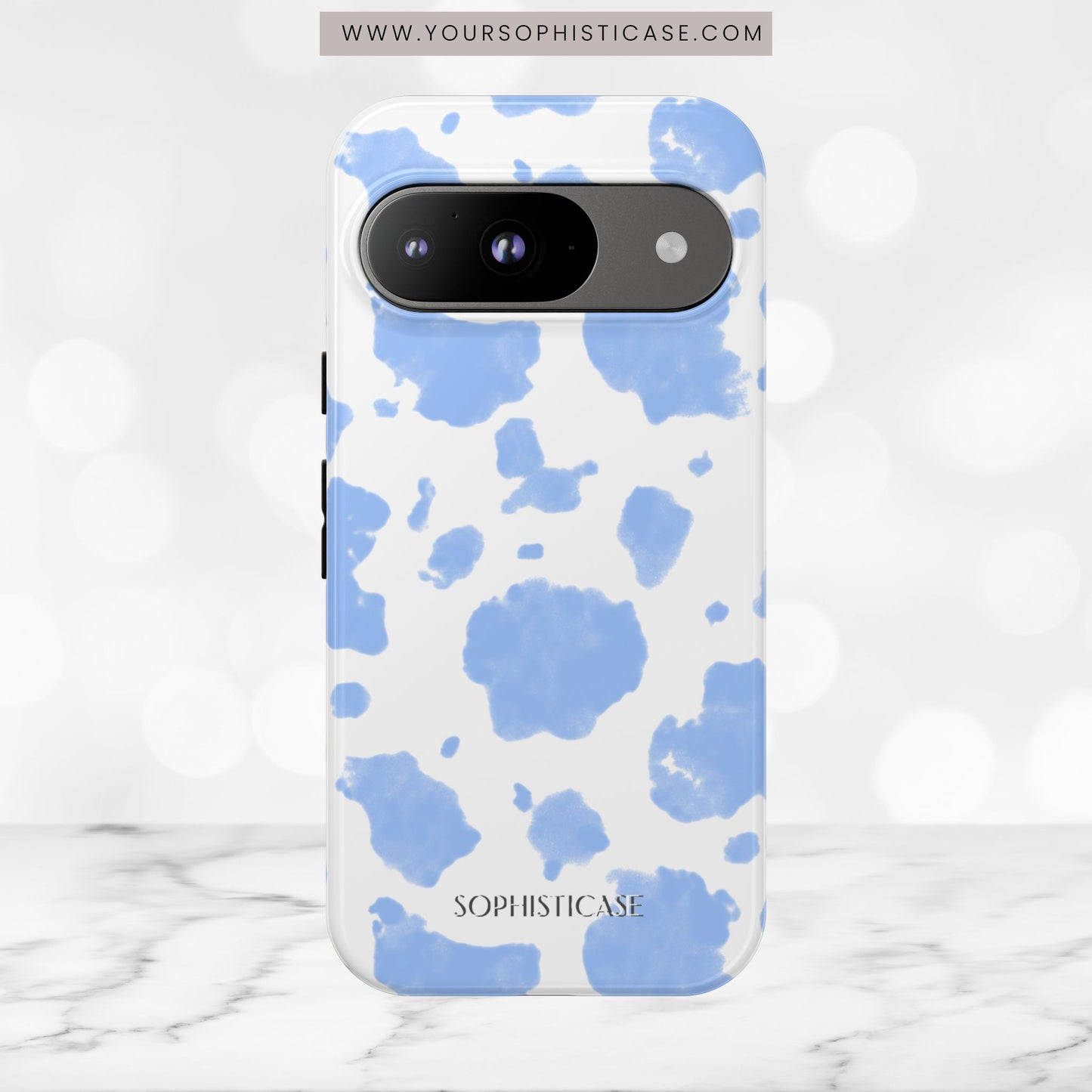 Holy Cow in Blue - Tough Phone Case