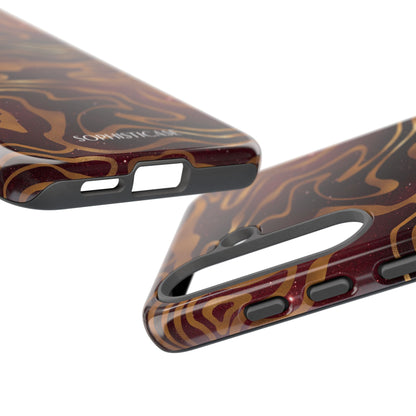 Cosmic Zebra in Red - iPhone Case, Samsung Galaxy Case, Google Pixel Case