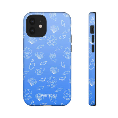 Seashell Society in Ocean Blue - iPhone Case, Samsung Galaxy Case, Google Pixel Case