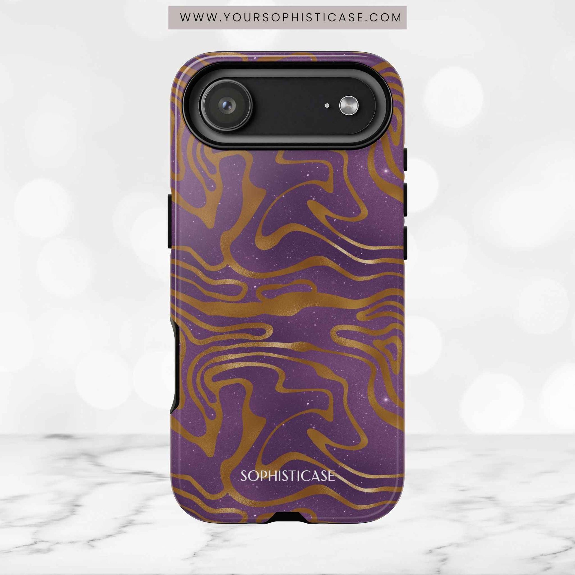 Cosmic Zebra in Purple - iPhone Case, Samsung Galaxy Case, Google Pixel Case