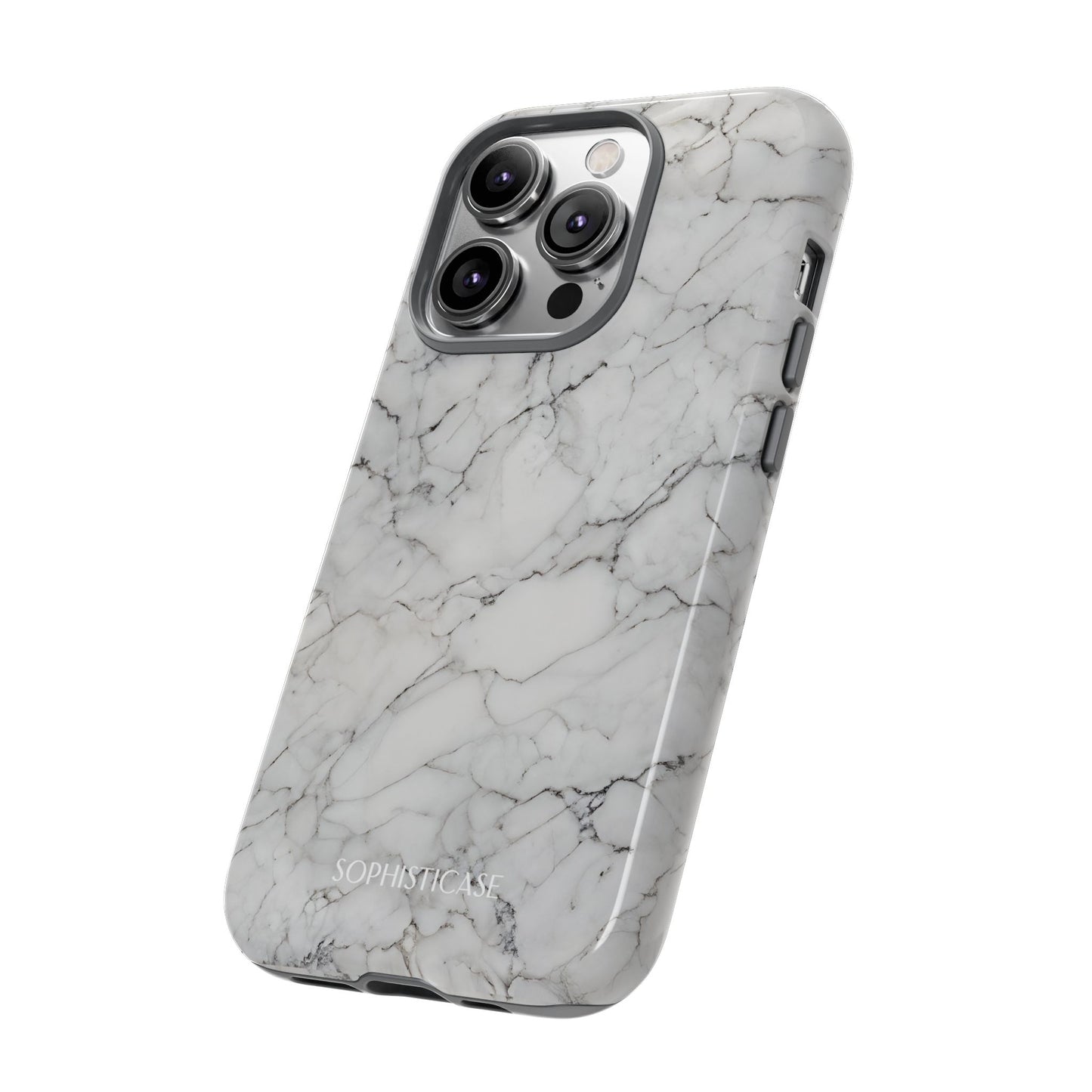 Marble Opulence in White - iPhone Case, Samsung Galaxy Case, Google Pixel Case