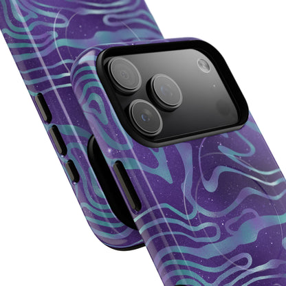 Cosmic Gold in Blue & Purple - iPhone Magsafe Case
