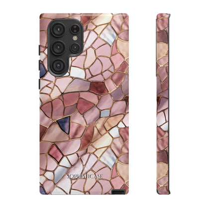 Rose' Runway in Pink Mosaic - Tough Phone Case