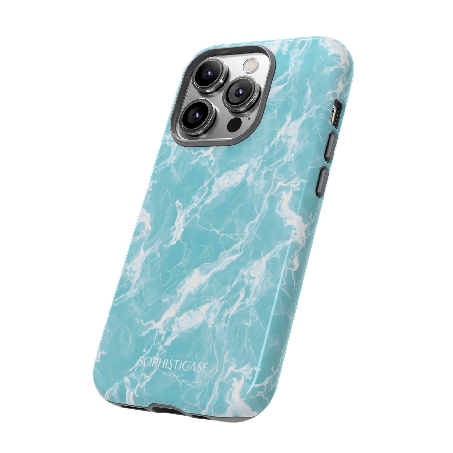 Marble Crush in Aqua - iPhone Case