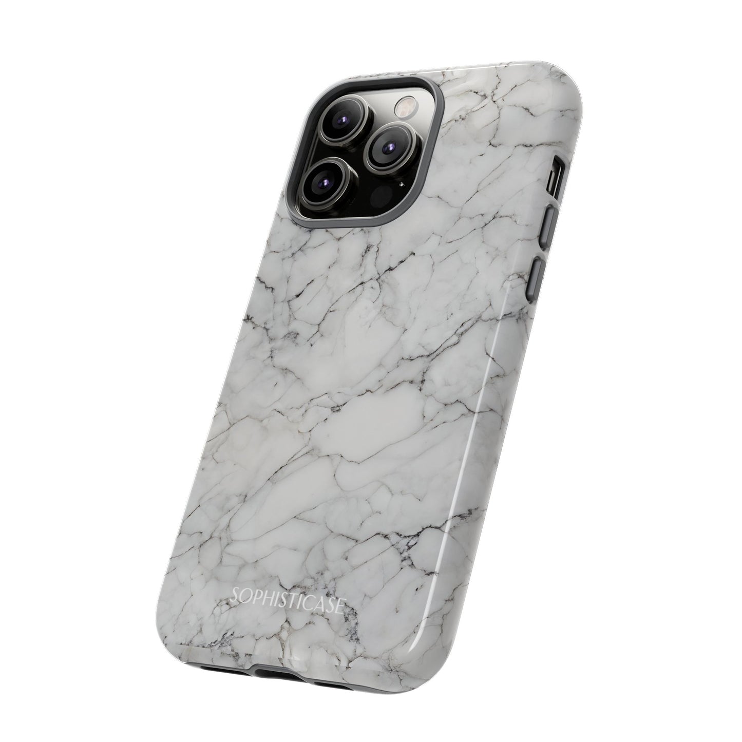Marble Opulence in White - iPhone Case, Samsung Galaxy Case, Google Pixel Case