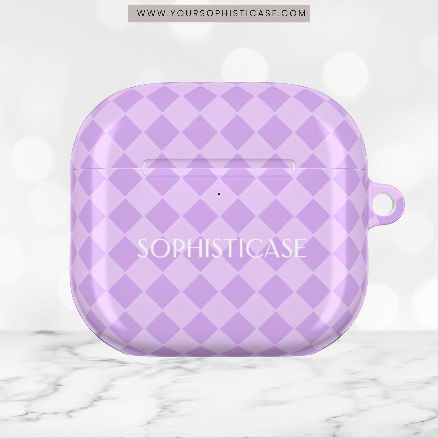 AirPod Cases - Diamond Diva in Pastel Purple