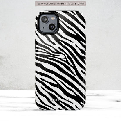 Dark Thoughts in Urban Zebra - iPhone Magsafe Case