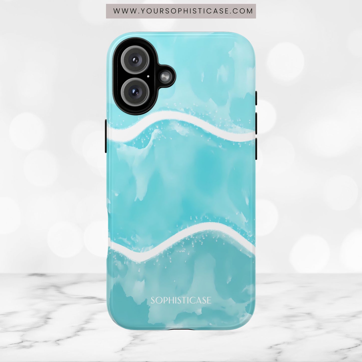 Serenity in Aqua - iPhone Case