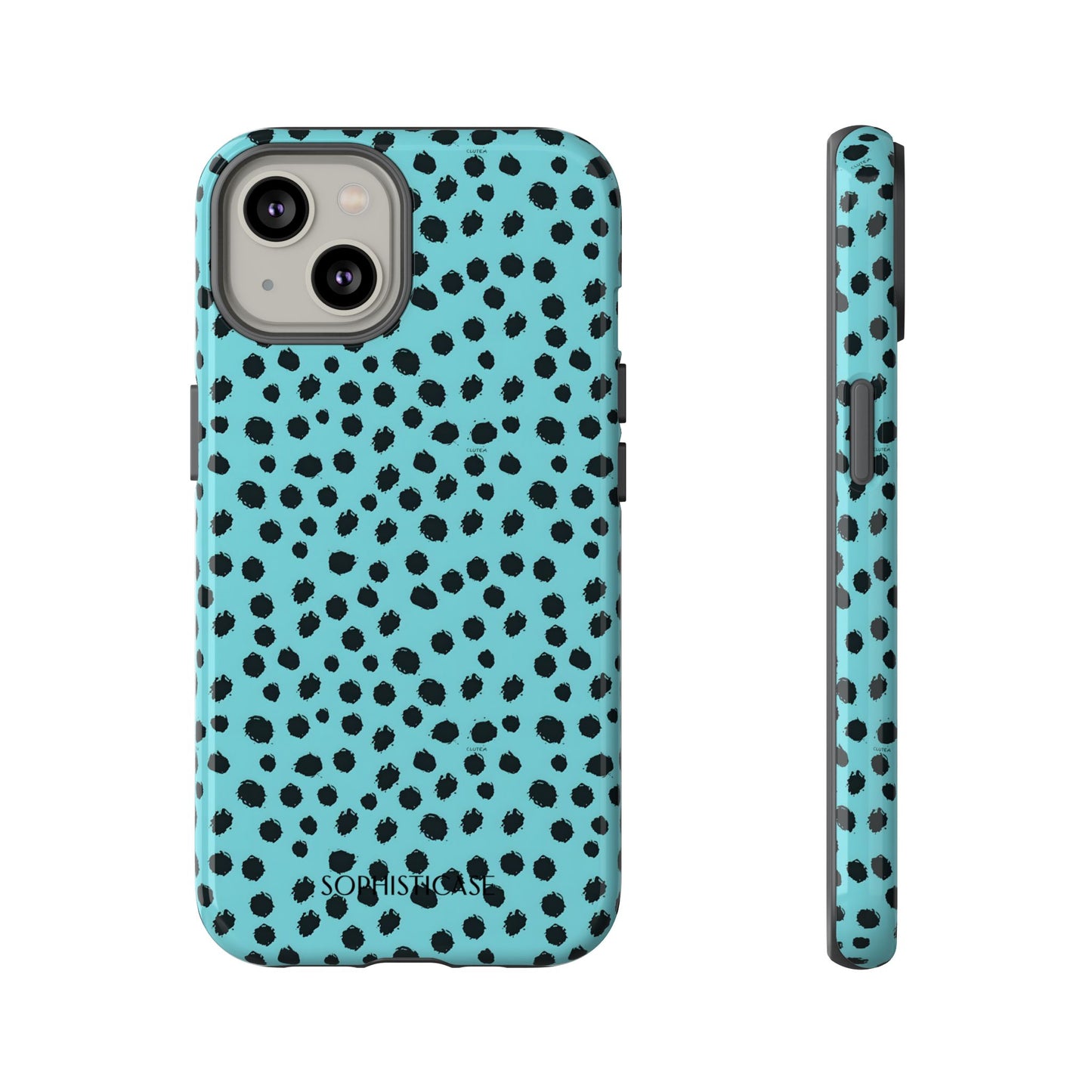 Cheetahs and Liars in Aqua - iPhone Case