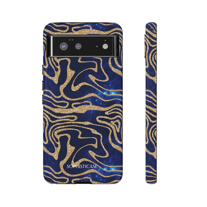 Cosmic Zebra in Blue - iPhone Case, Samsung Galaxy Case, Google Pixel Case