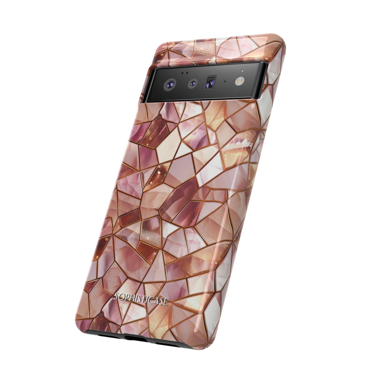 Rose' Runway in Champagne Mosaic - Tough Phone Case