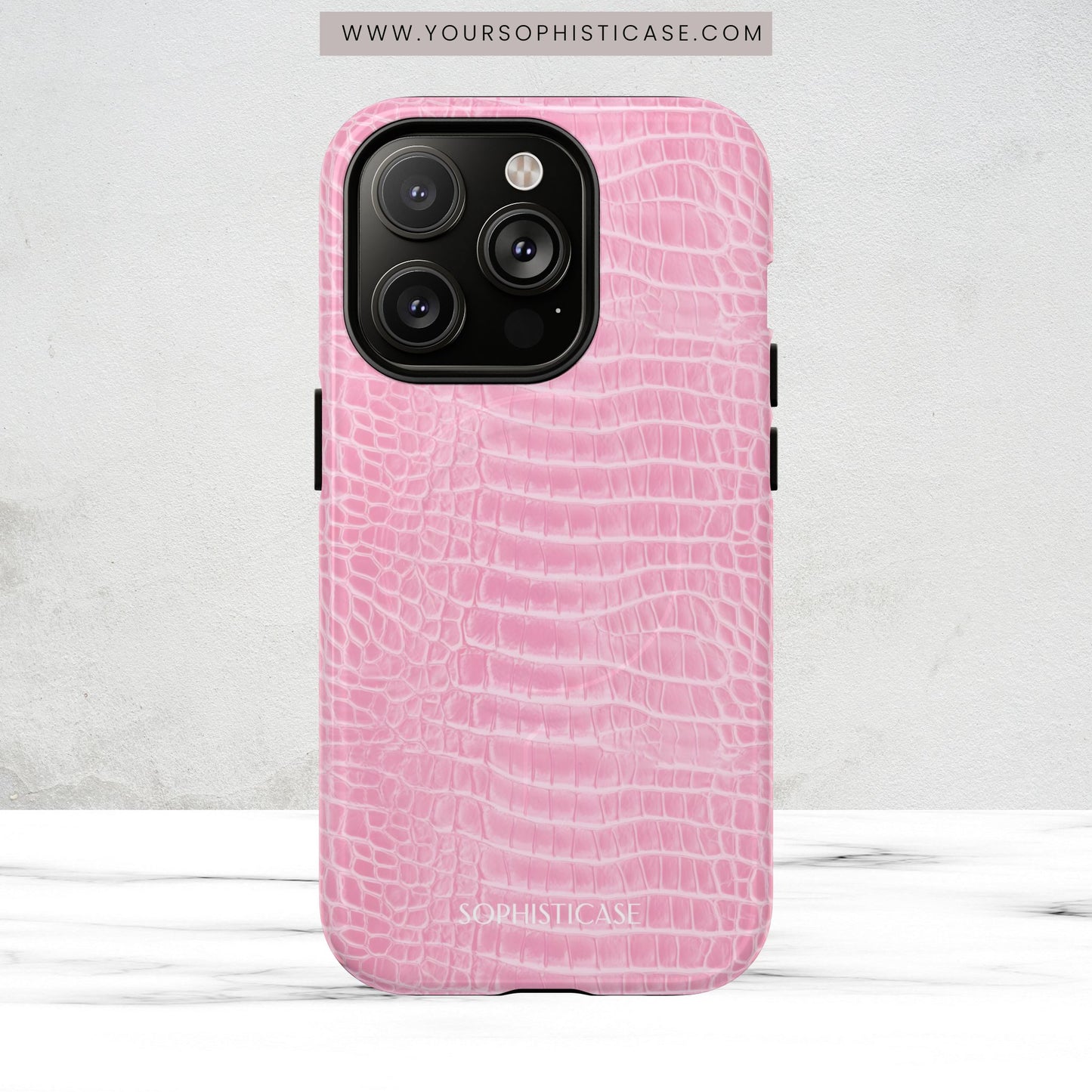 Luxe Leather in Pink - Magsafe Case