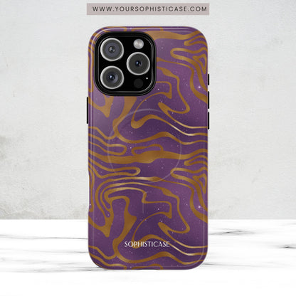 Cosmic Gold in Purple - iPhone Magsafe Case
