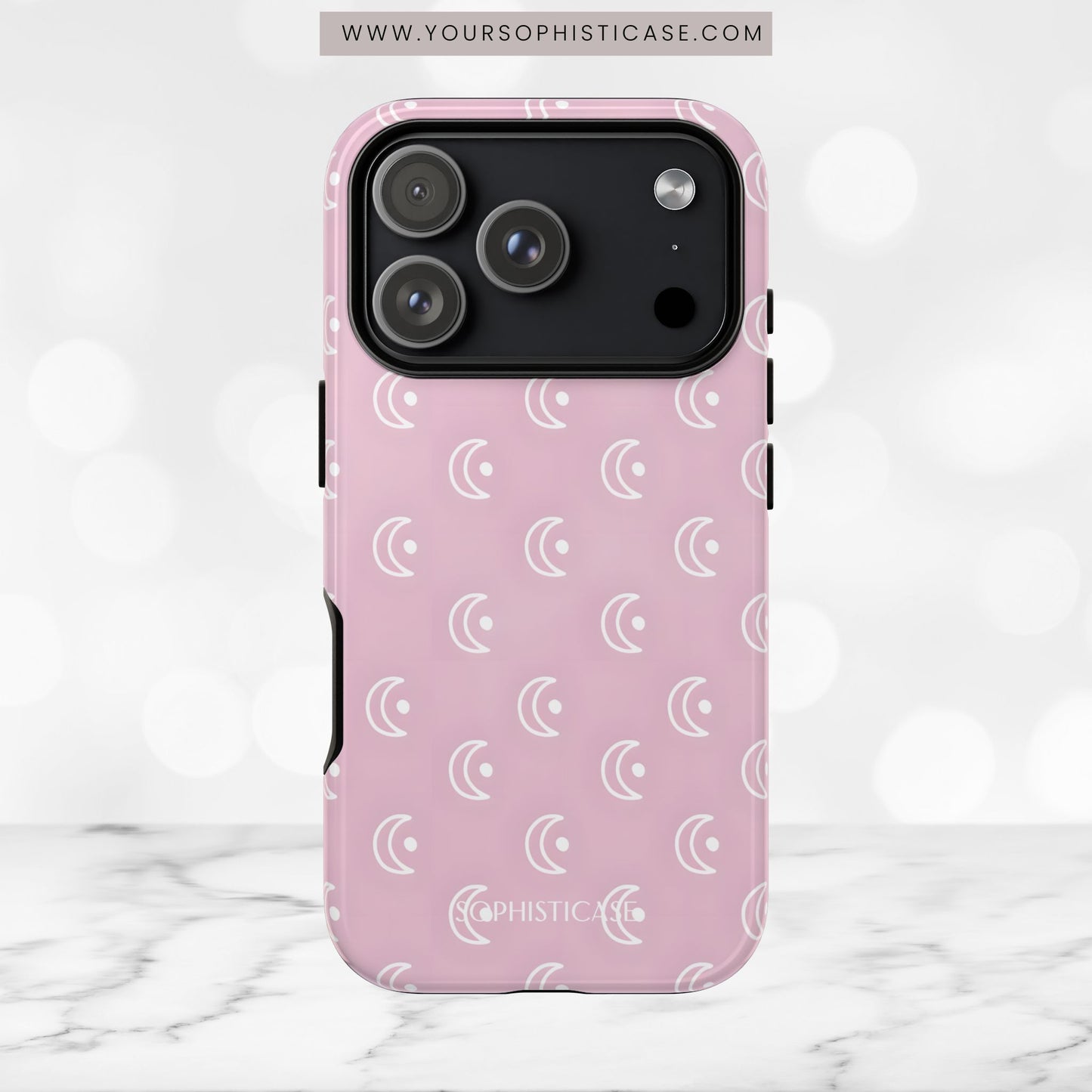 Moon Phase in Pink - iPhone Case
