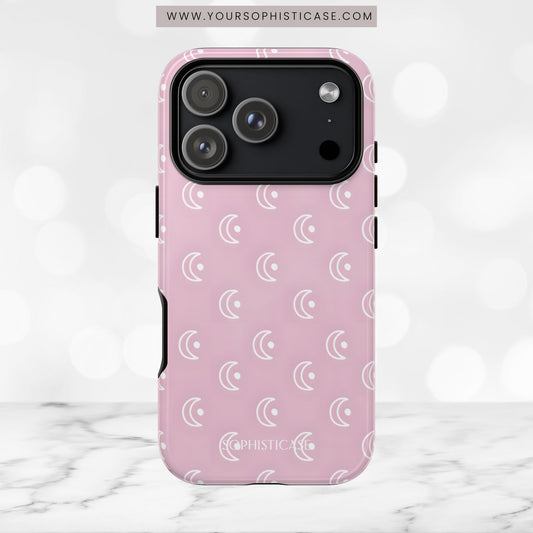 Moon Phase in Pink - iPhone Case