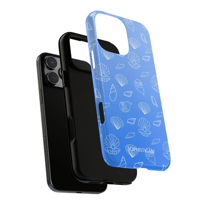 Seashell Society in Ocean Blue - iPhone Case, Samsung Galaxy Case, Google Pixel Case
