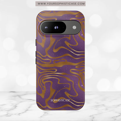 Cosmic Gold in Purple - iPhone Case, Samsung Galaxy Case, Google Pixel Case