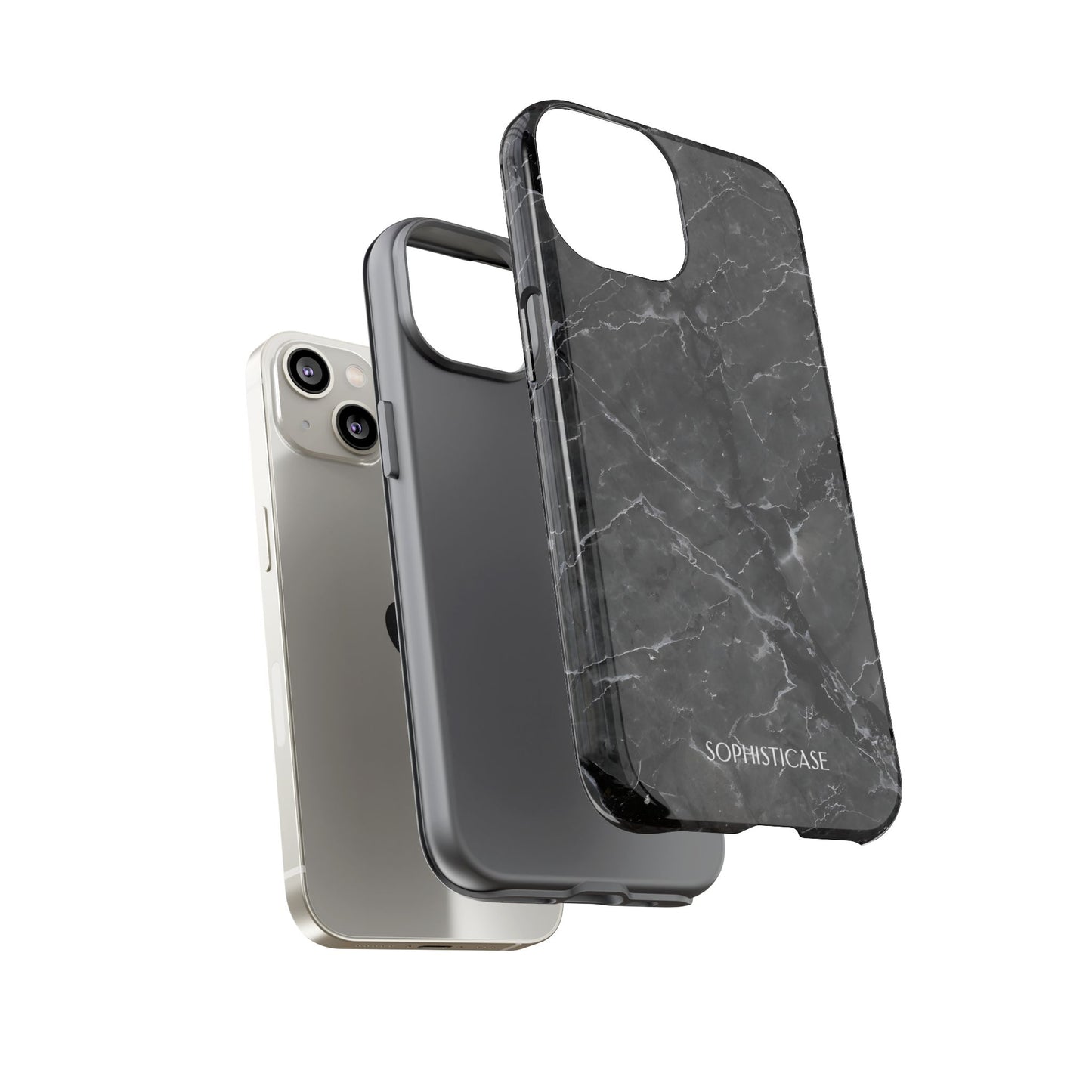 Marble Opulence in Black - iPhone Case, Samsung Galaxy Case, Google Pixel Case